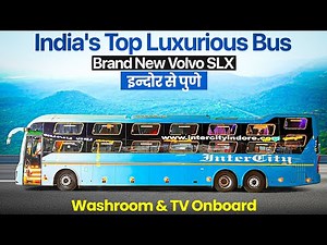 Indore To Pune By Journey In Intercity Volvo SLX Brand New Bus Journey || Onboard Washroom