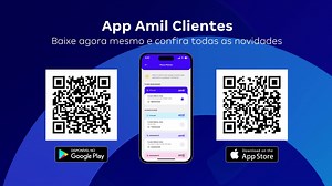 O App Amil Clientes está de cara nova! Mais moderno e fácil de usar, o aplicativo proporciona a você uma experiência muito mais fluida, ágil e intuitiva. Baixe o novo App Amil Clientes agora mesmo para aproveitar todos os benefícios do seu plano Amil. | Amil