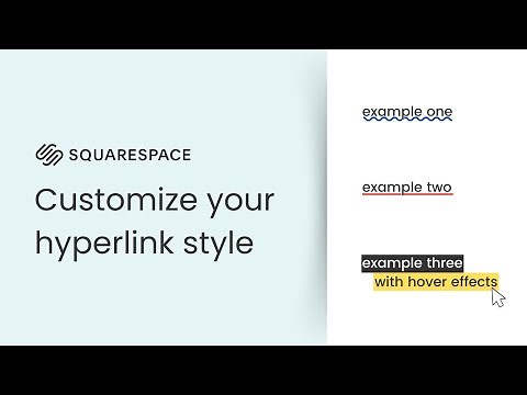 How to Style Hyperlinks in Squarespace - Custom Link Design with Squarespace CSS