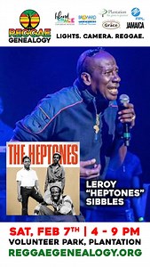 *Come celebrate reggae history with me at Reggae Genealogy Music Festival in South Florida!!* 🇯🇲🎶😎⁣⁣⁣⁠🪇🔥🔥 On *Saturday, February 7th,* join Island SPACE Caribbean Museum at Volunteer Park in the City of Plantation Florida for *Reggae Genealogy: Lights, Camera, Reggae* — a celebration of Jamaica’s influence on film, television and global pop culture. I’ll be speaking, performing and receiving a lifetime achievement award at this event. *Lifetime Achievement Awards for:* * Leroy Sibbles (of
