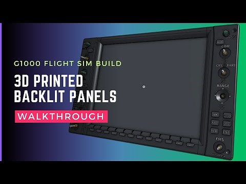 G1000 3D Printed Backlit Panels Walkthrough – Onshape & BambuStudio