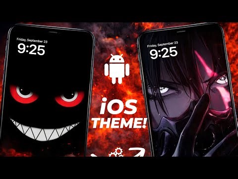 🔥 Dark Anime Girl iOS Theme 😈 | Android Phone iPhone Look