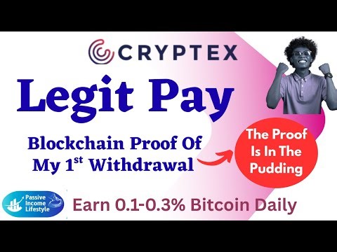 Cryptex - Legit Pay - Blockchain Proof