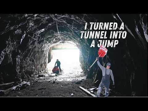 World's First Snowmobile Tunnel Jump | Miners Gap