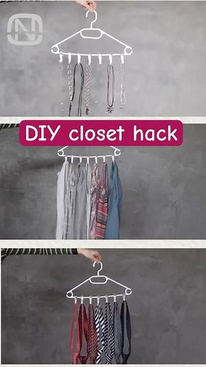 DIY Multi-Functional Hanger Hack! 🔥