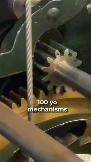 100 Year Old Clock Mechanisms Up Close #shorts