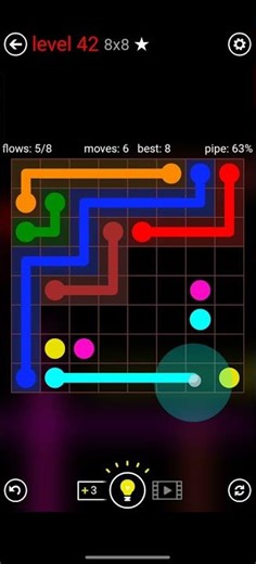 FLOW FREE MANIAS 8x8 LEVEL 42 COMPLETE SOLUTION #android #games #level #flowfree #solution