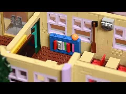 3500PCS MOC Springfield Elementary School Building Blocks Street View Modular Architecture Brick