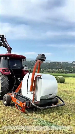 The Wrapping Round: A Machine That Spins a Bale into Plastic