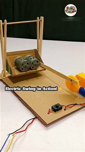 Electric Swing Powered by Mini Motor! 🤯⚡ | Amazing DIY Gadget