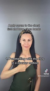 14K views · 760 reactions | How to massage your chest to reduce lines and wrinkles  ✨Apply serum to the chest first and have clean hands 1. Pummelling with the fists in a circular motion 2. Tapping all over the chest with the finger tips 3. Smoothing outwards with the finger tips ✨Do each one for 30 seconds | The Face Yoga Expert | Facebook