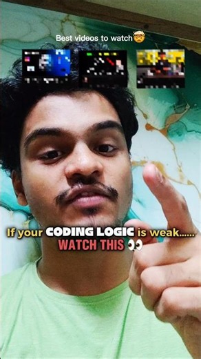 If Your Coding Logic is Weak...? (watch this videos...!!)😱