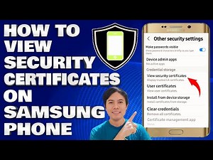 How To View Security Certificates on Samsung Phone 2025