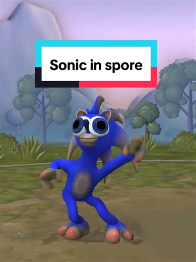 The hog is in spore now. #spore #sonic #sonicthehedgehog #sporecreations #maxis