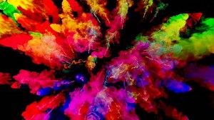 Firework Paint Explosion Colorful Powder Isolated Stock Footage Video (100% Royalty-free) 1008386965 | Shutterstock