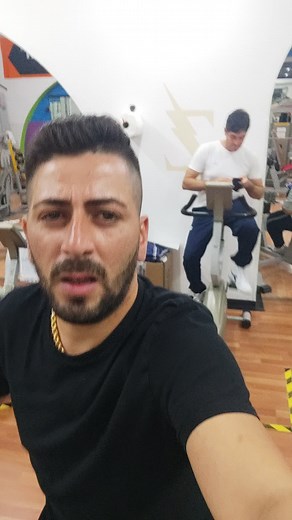 Gym Workout: Exercising on a Stationary Bike