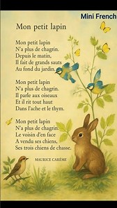 Learn French with Poetry – Mon petit lapin (Maurice Carême) | Slow & Clear Reading