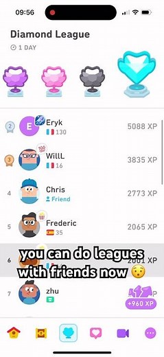 duolingo leagues with friends 😯 #duolingo #languagelearning #languagejourney