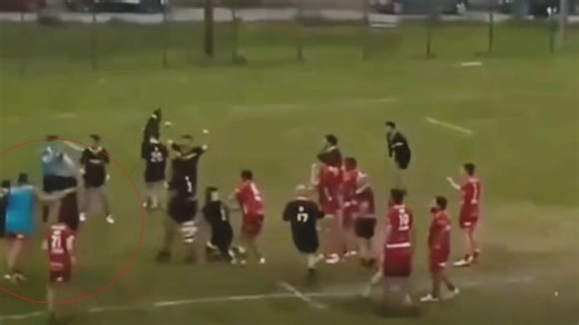 VIDÉO Violence au rugby : le joueur de Maureilhan officiant comme arbitre de touche frappe son adversaire au coup de sifflet final