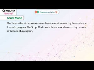 Programming in Python | 𝐂𝐡 10 |Computer Genius |𝐂𝐥𝐚𝐬𝐬 8