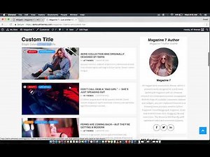 Magazine 7 - Clean & Elegant WordPress Theme - Widgets Settings