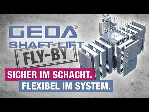 GEDA SHAFT LIFT - Fly-By-Animation (DE)