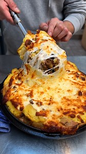 6M views · 41K reactions | Lasagna Baked Potato Pie! Layers of comfort in every bite 凜 | Chefclub GruB | Facebook