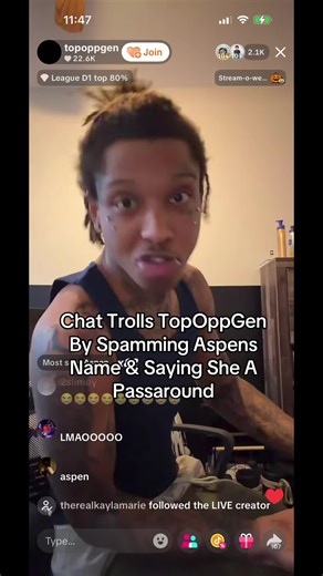 Aspen Trolled on Stream: Chat Spam Chaos