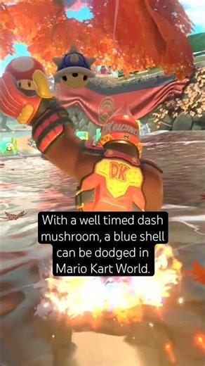 Mario Kart World Blue Shell Dodge