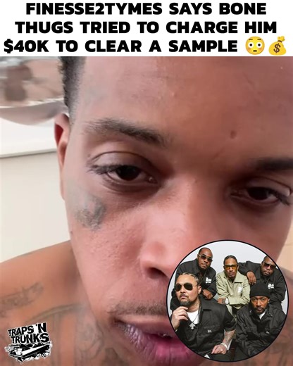 Finesse2Tymes says he sampled a Bone Thugs-N-Harmony record, and when his label went to get it cleared, Bone allegedly told them it would cost $40,000 to put the song out 😮 He said people might not believe it, but that’s exactly what he was told behind the scenes. From paying homage to legends to getting hit with heavyweight clearance fees… the music business don’t play. Was $40K fair business or lowkey taxin’ the new wave? 🤔🔥 | Traps N Trunks