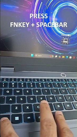 TURN ON/OFF KEYBOARD BACKLIGHT ON LENOVO LOQ GAMING LAPTOP #gaminglaptop #rgbkeyboard #lenovoloq