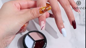 Saviland Solid Cream Gel Nail Polish - 3 in 1 Pudding Gel Polish, High Pigmented Mud Gel Nail Art Gel Paint, Nail Art Polish for Nail Design, Suit for Professional Nail Salon, Nail Starter