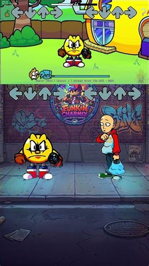 FNF Character Test Saitama vs Pacman All Phase - FNF Mods #shortsviral