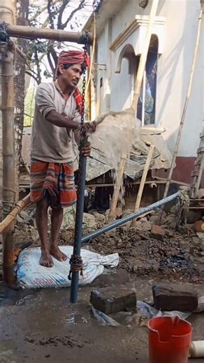 Pure hard work behind every tube-well installation #RealWork #HardWorkHeroes # #TubeWellProject