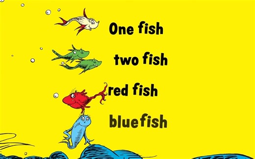 凯迪克大奖Top50初级绘本-08 One fish Two fish Red fish Blue fish by Dr Seuss