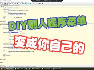小白软件破解逆向安全反汇编工程师2024最新：修改别人程序DIY菜单编辑版权修改