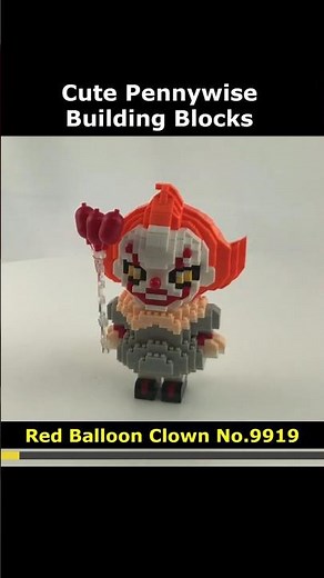 Pennywise No.9919 Blocks #Balloon #Clown #Horror #Pennywise #Lego #MiniBlock #NanoBlock