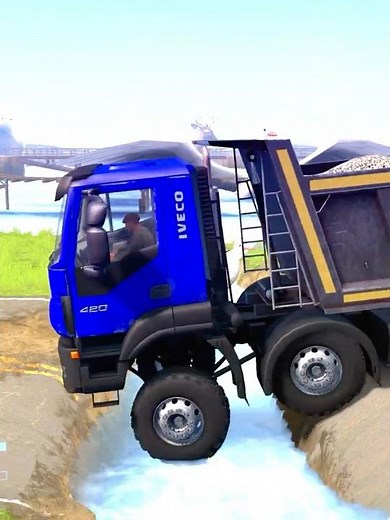 Spintires: MudRunner -IVECO Towing a Truck on a Snowy Road Ep238