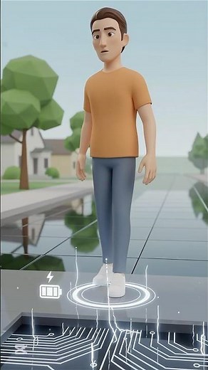 How Walking Generates Electricity ⚡ #life #animation