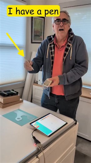 Logic Trace System by The Logic Group on Instagram: "I have a pen. I have a cursor. I also have a tracing board. I use my tools to trace parts and patterns quickly and easily. Logic Trace System lets me trace along an edge, or on top of the part (up to 1 inch), including holes or other cutouts. After tracing I save the file in DXF format ready to load into my CNC or CAD software. #CNC #cncmachine #fabrication"