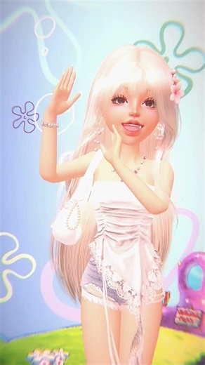 Chloe doing the spongebob dance💜🧋ヽ(●´ε｀●)ノ.。o○☆ミ#zepeto #purpleasthetic #cute #dance