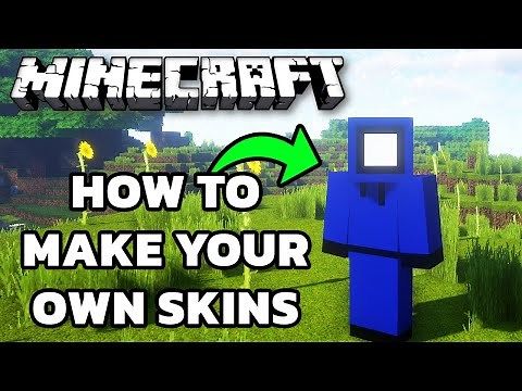 How To Create Make Design Your Own Minecraft Skin (Minecraft Java MCPE Bedrock) Skin Tutorial