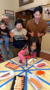 Raw Fish Sashimi // Spin to Eat Challenge | Hungry FAM
