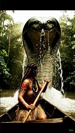 Real Footage! Massive Anaconda Surprise Encounter in the Jungle #anaconda #snake #nature #wildlife