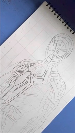 Spider man Brand New Day outline tutorial ✍️ #spiderman #outline #drawing #shorts #trending #viral