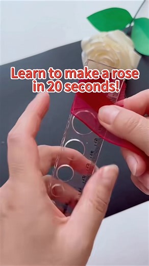 Creative Ribbon Rose Tutorial in 20 Seconds