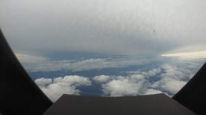 18K views · 403 reactions | CARIBBEAN - Time lapse dash cam from NOAA WP-3D Orion #NOAA43 Miss Piggy, making her first pass into Hurricane #Isaias during evening flight on July 31, 2020. Credit: Nick Underwood/NOAA. Follow @NOAA NWS National Hurricane Center for latest forecast and advisories. #FlyNOAA #MsPiggyFlies | The NOAA Hurricane Hunters | Facebook