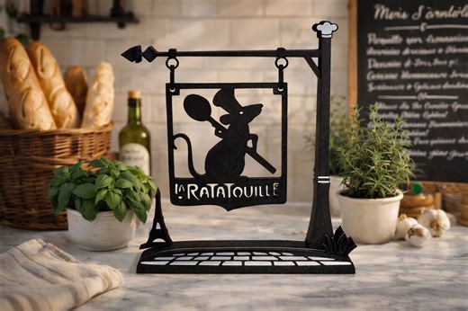 La Ratatouille Standing Sign – French Bistro-inspired Kitchen Decor - Etsy