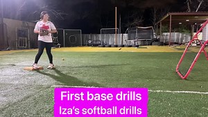40K views · 238 reactions | Practice practice practice repetition repetition repetition, first base drills | Iza's Softball Drills | Facebook