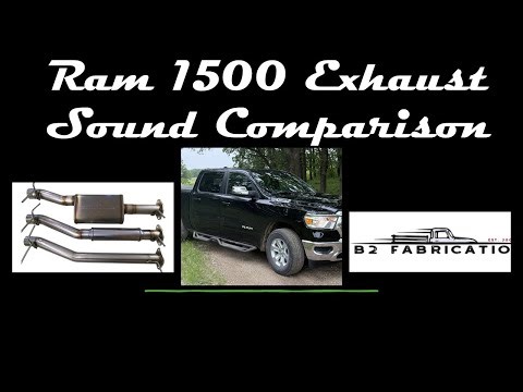 B2 Fabrication Exhaust Muffler Comparison - Ram 1500 5.7L Hemi
